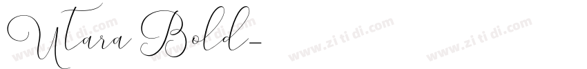 Utara Bold字体转换